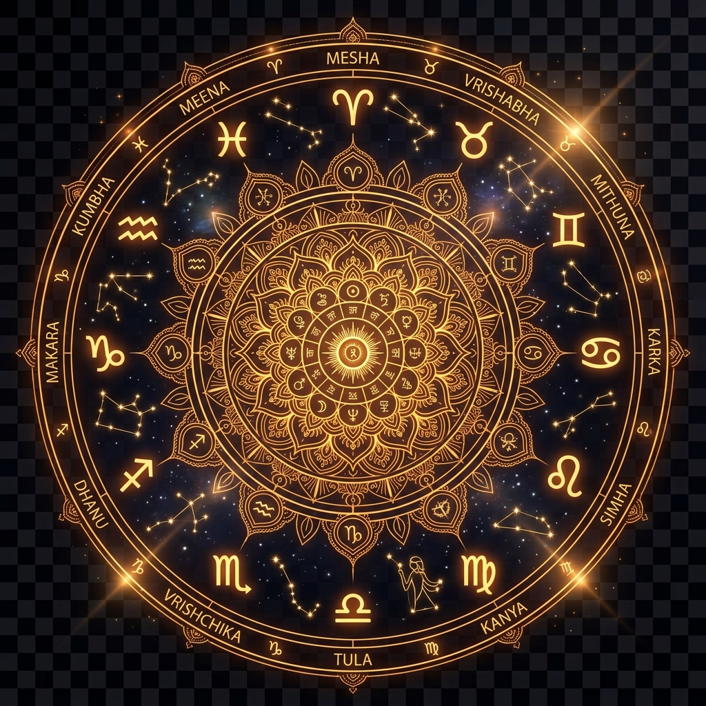 Rashi Celestial Background Art